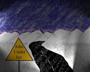 An icy landscape? Job rate freezes An icy landscape? Job rate freezes